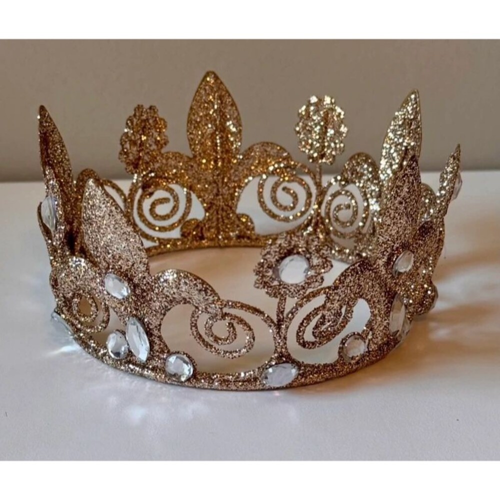 Christmas At Home Stores Crown Ornament 4.25” wide by 2” tall